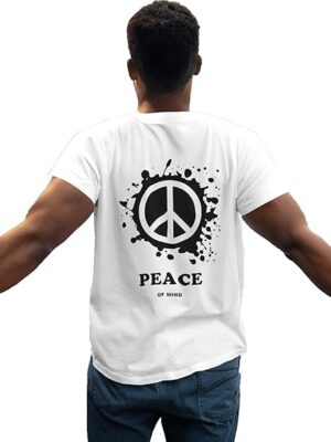 Uniqme Symbolic Peace Sign Graphic Tshirt