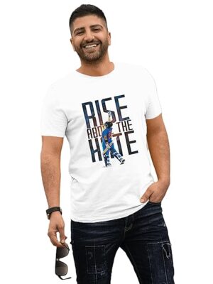 Uniqme Virat Kohli Printed T-Shirt - Rise Above The Hate Tee Unisex