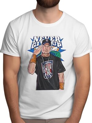 Uniqme John Cena Never give up Tshirt